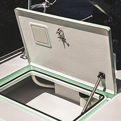 hatches on a skiff