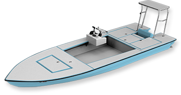 skiff - waterman 3d render