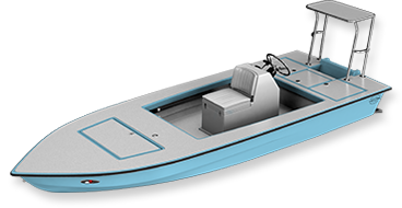 skiff - whipray 3d render