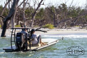 2025 Hell's Bay raffle skiff on the water