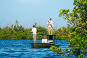 Fishing in the 2025 CFCW raffle skiff