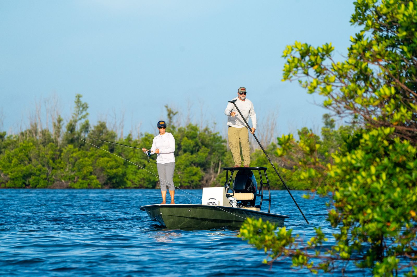 Fishing in the 2025 CFCW raffle skiff